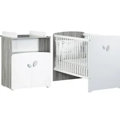 Online Baby Price Pack duo lit bébé têtes panneaux et commode à langer New Leaf