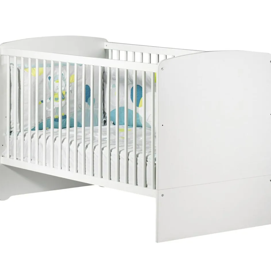 Pack duo lit bébé évolutif Little Big Bed blanc et commode à langer étoile New Basic|Baby Price Outlet