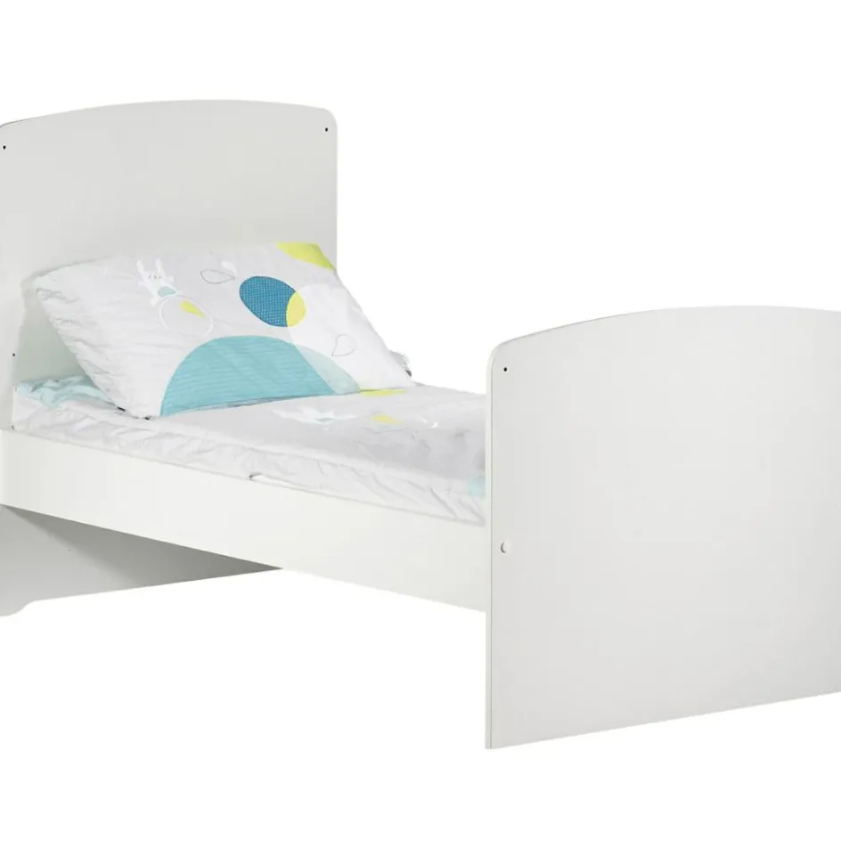 Pack duo lit bébé évolutif Little Big Bed blanc et commode à langer étoile New Basic|Baby Price Outlet