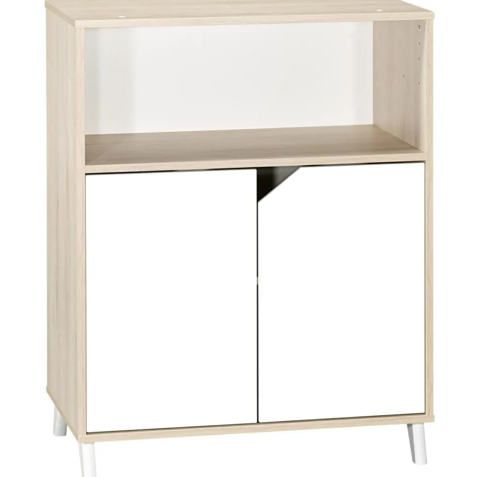 Pack duo Scandi naturel lit bébé évolutif et commode à langer|Baby Price Online