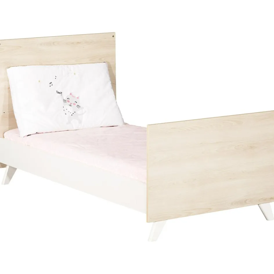 Pack duo Scandi naturel lit bébé évolutif et commode à langer|Baby Price Online