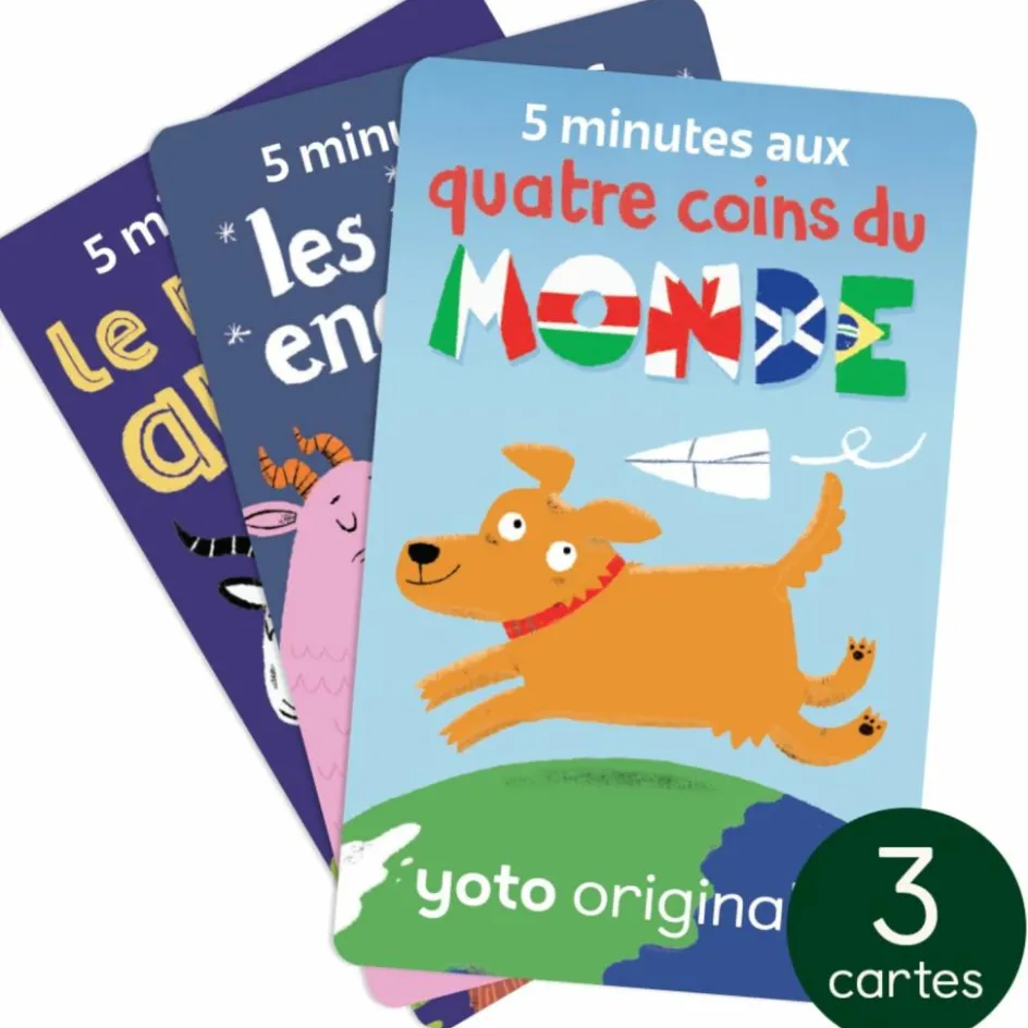 Yoto Pack Les grands voyages au petit format (3 cartes)