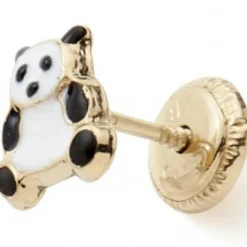 Paire de fermoirs vissés pour boucle d'oreilles (or jaune 375°)|Baby bijoux Discount