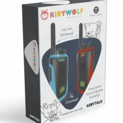 Paire de Talkie-Walkie KIDYTALK bleu rouge|KIDYWOLF Sale