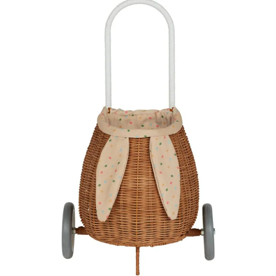 Panier à roulettes Luggy Bunny Natural Gumdrop|Olli Ella Sale