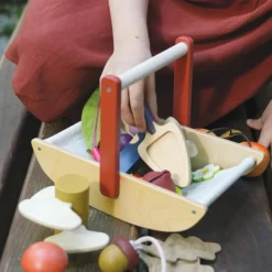 Panier cueillette sauvage en bois|Tender Leaf