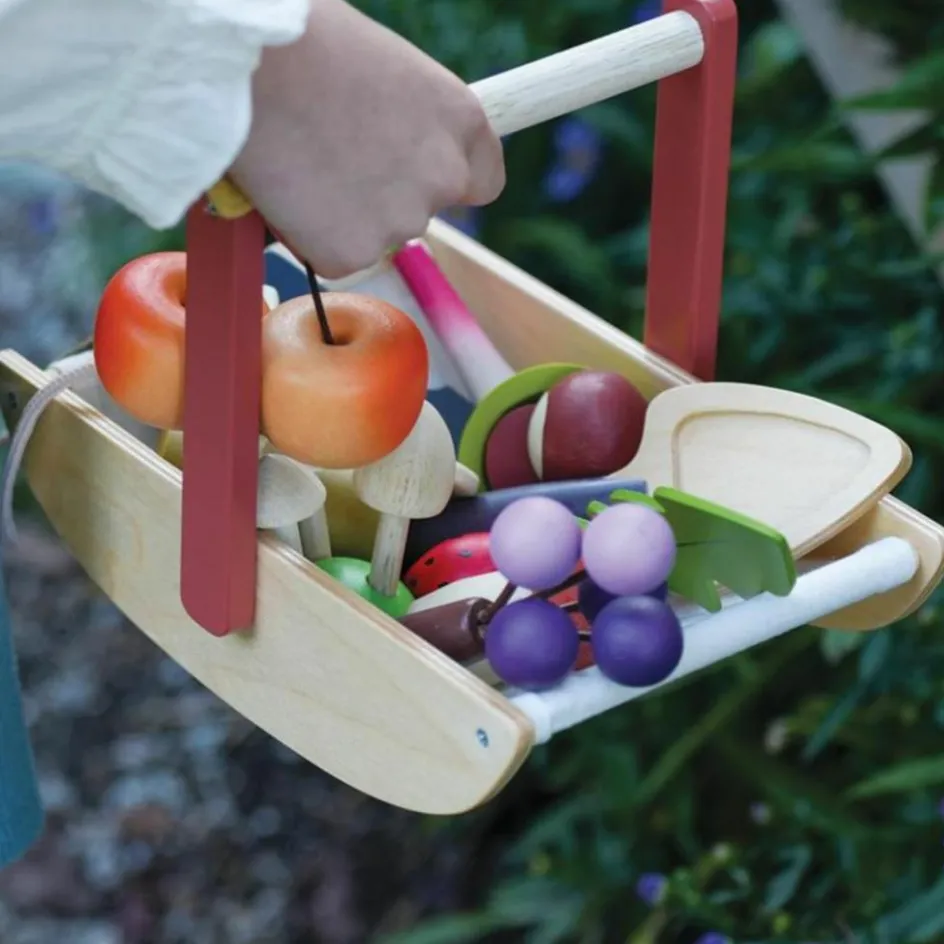 Panier cueillette sauvage en bois|Tender Leaf