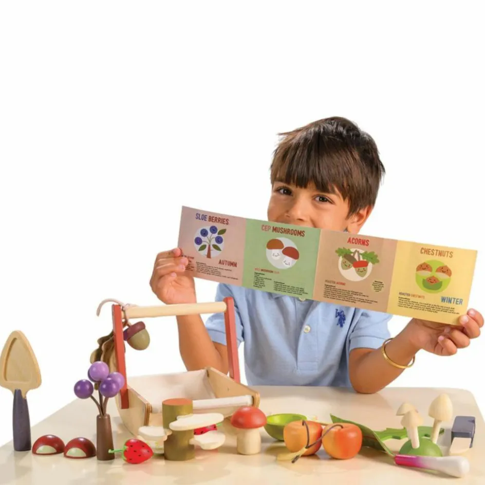 Panier cueillette sauvage en bois|Tender Leaf