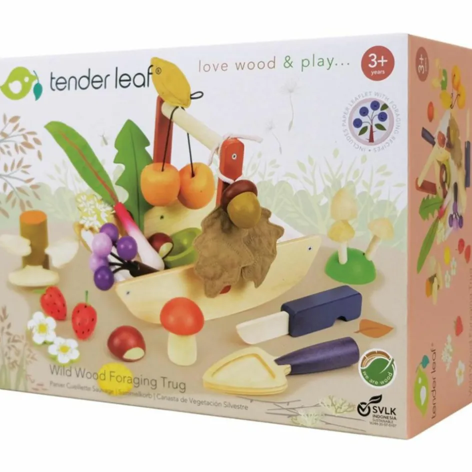 Panier cueillette sauvage en bois|Tender Leaf