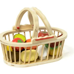 Panier de 13 fruits et légumes en bois|Oxybul