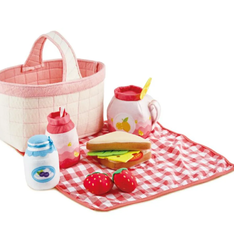 Hape Panier de pique-nique et accessoires en tissu (14 pièces)