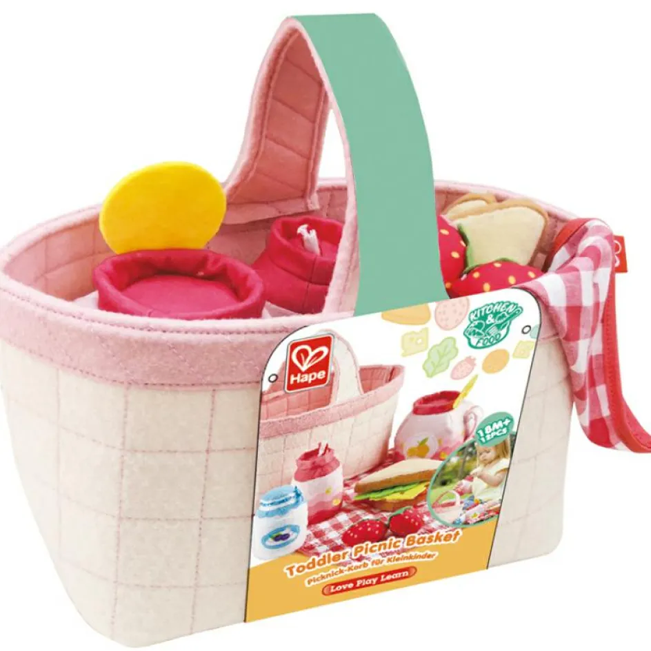 Hape Panier de pique-nique et accessoires en tissu (14 pièces)