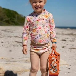 Filibabba Panier de plage en silicone Rouge Corail