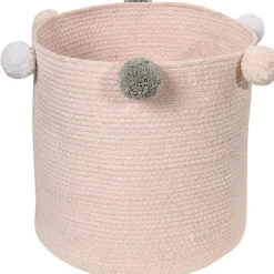 Panier de rangement Bubbly en coton rose (30 x 30 cm)|Lorena Canals New