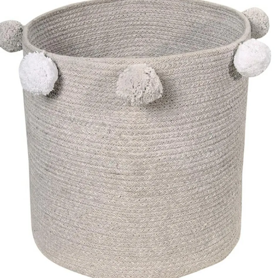 Best Lorena Canals Panier de rangement Bubbly en coton gris (30 x 30 cm)