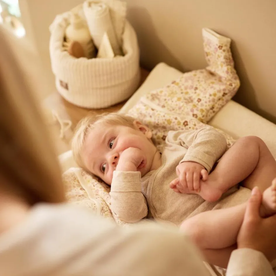 Panier de rangement Cloudy Rib Oatmeal (14 x 18 cm)|Jollein Hot