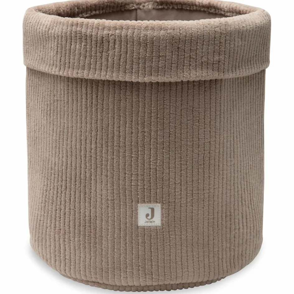 Hot Jollein Panier de rangement Cloudy Rib Milky Coffee (35 x 30 cm)