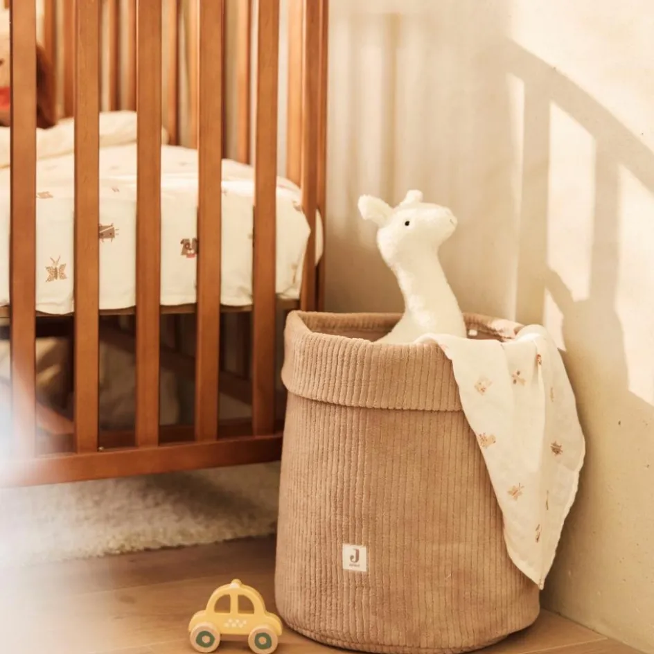 Hot Jollein Panier de rangement Cloudy Rib Milky Coffee (35 x 30 cm)