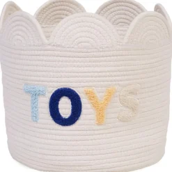 Panier de rangement Fleur écru (30 x 30 cm)|Childhome Hot