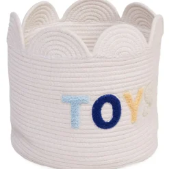 Panier de rangement Fleur écru (30 x 30 cm)|Childhome Hot