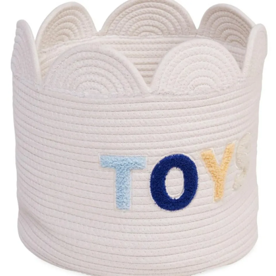 Panier de rangement Fleur écru (30 x 30 cm)|Childhome Hot