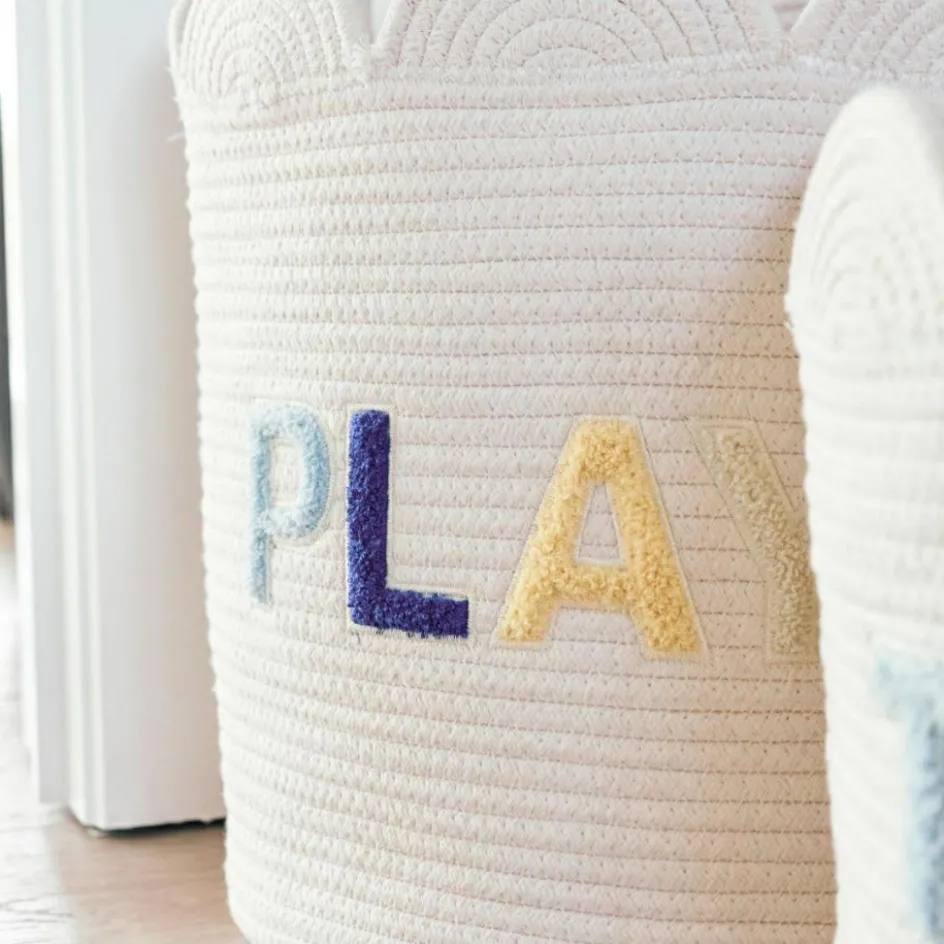 Panier de rangement Fleur écru (35 x 35 cm)|Childhome Clearance