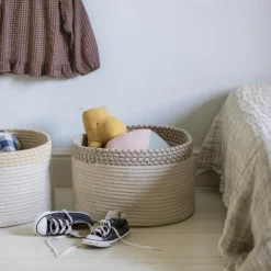 Panier de rangement Kilo caramel (25 x 40 cm)|Lorena Canals Outlet