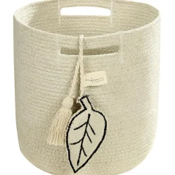 Best Lorena Canals Panier de rangement Leaf en coton naturel (30 x 30 cm)