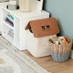 Panier de rangement maison toffee (22 x 22 x 34 cm)|Lorena Canals Best