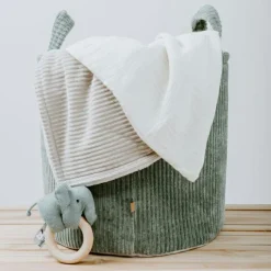 Panier de rangement Sense vert d'eau (38 cm)|Baby's Only Outlet