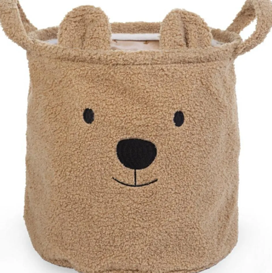Panier de rangement Teddy beige (30 x 30 cm)|Childhome Best