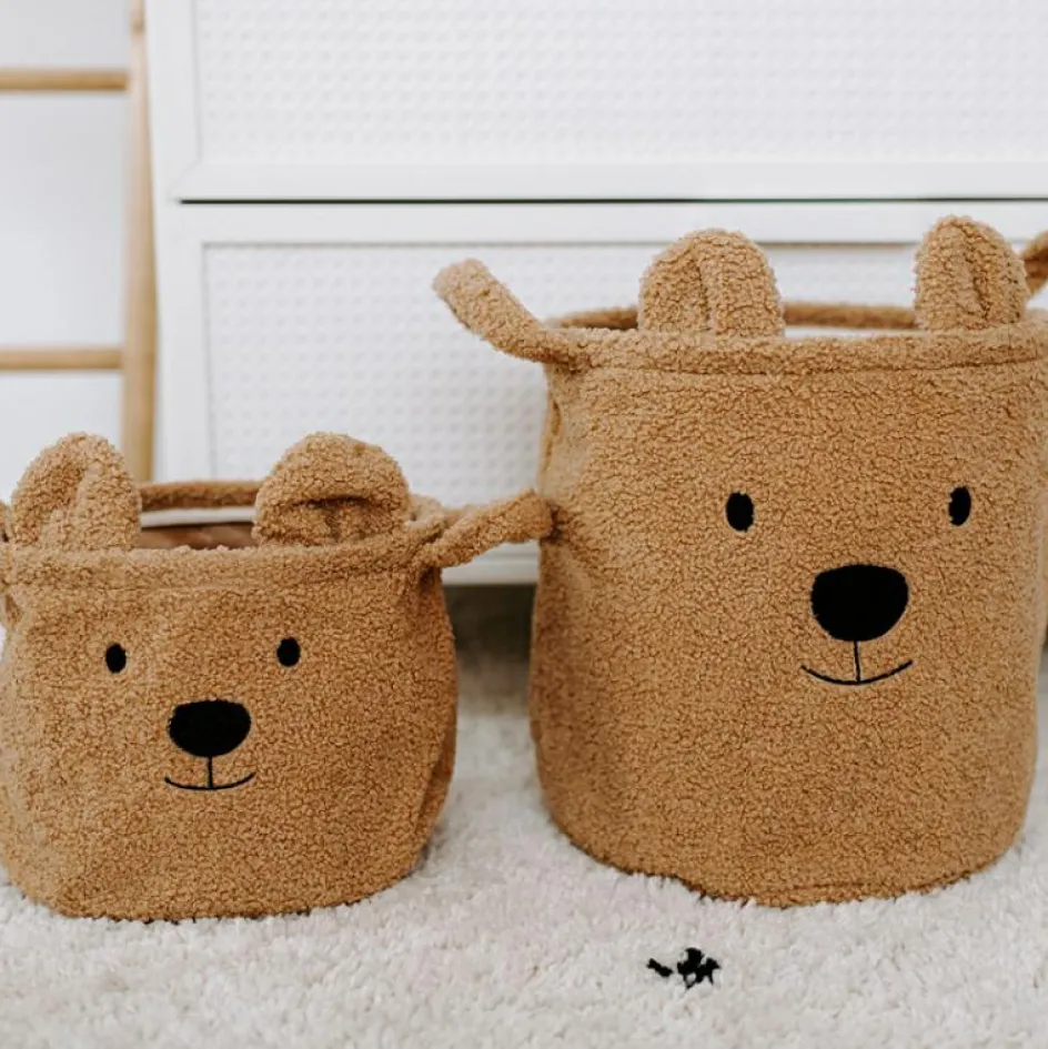 Panier de rangement Teddy beige (30 x 30 cm)|Childhome Best