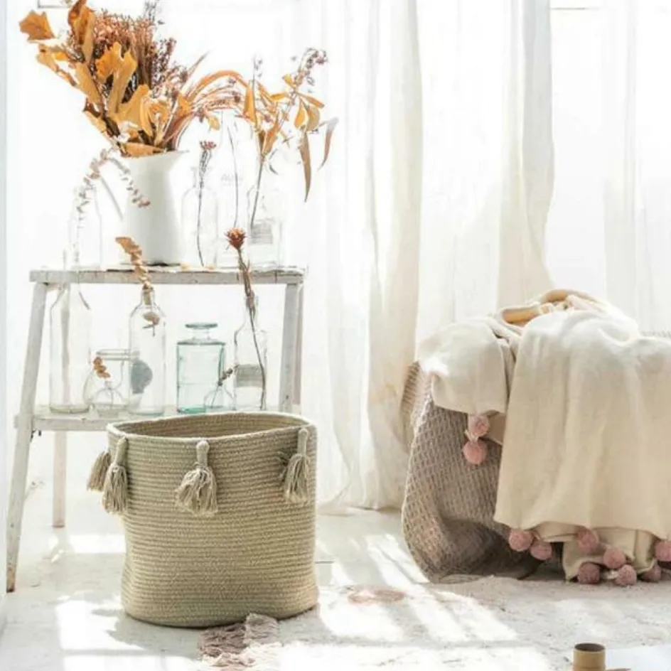 Panier de rangement Woody Olive (30 x 30 cm)|Lorena Canals Sale