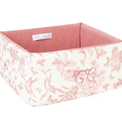 Clearance Tartine et Chocolat Panier de toilette Toile de Jouy (25 x 25 cm)