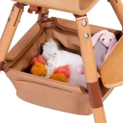 Panier effet cuir nude pour chaise haute Evolu|Childhome Discount