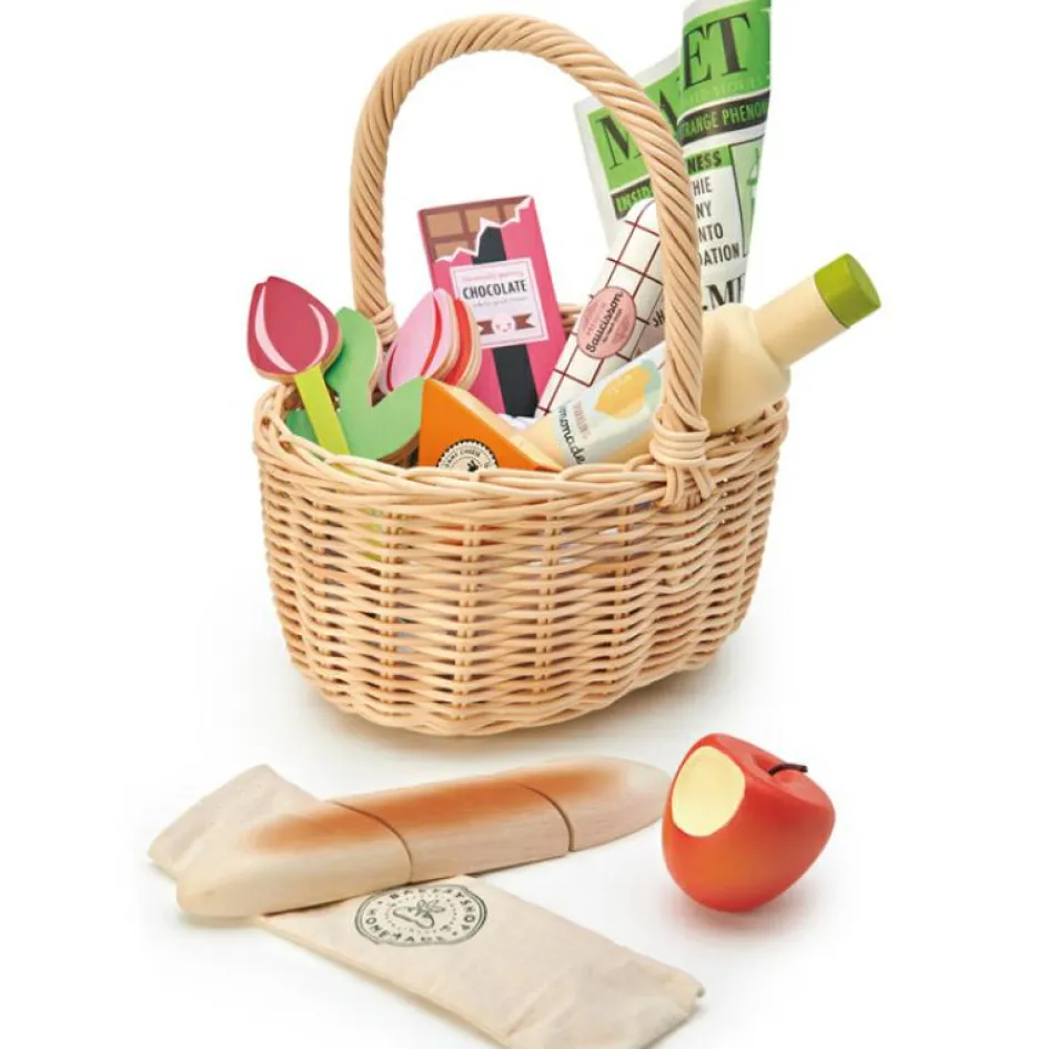 Best Tender Leaf Panier jour de marché en bois