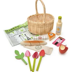 Best Tender Leaf Panier jour de marché en bois