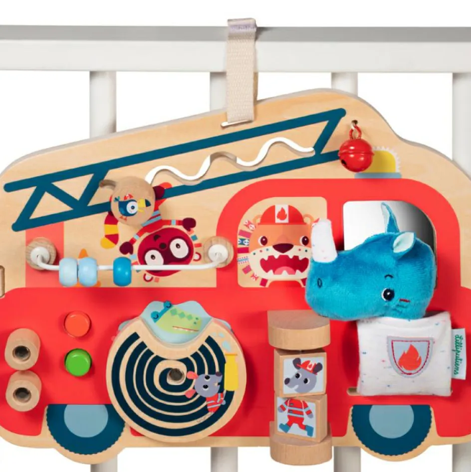 Sale Lilliputiens Panneau d'activités Camion de pompier