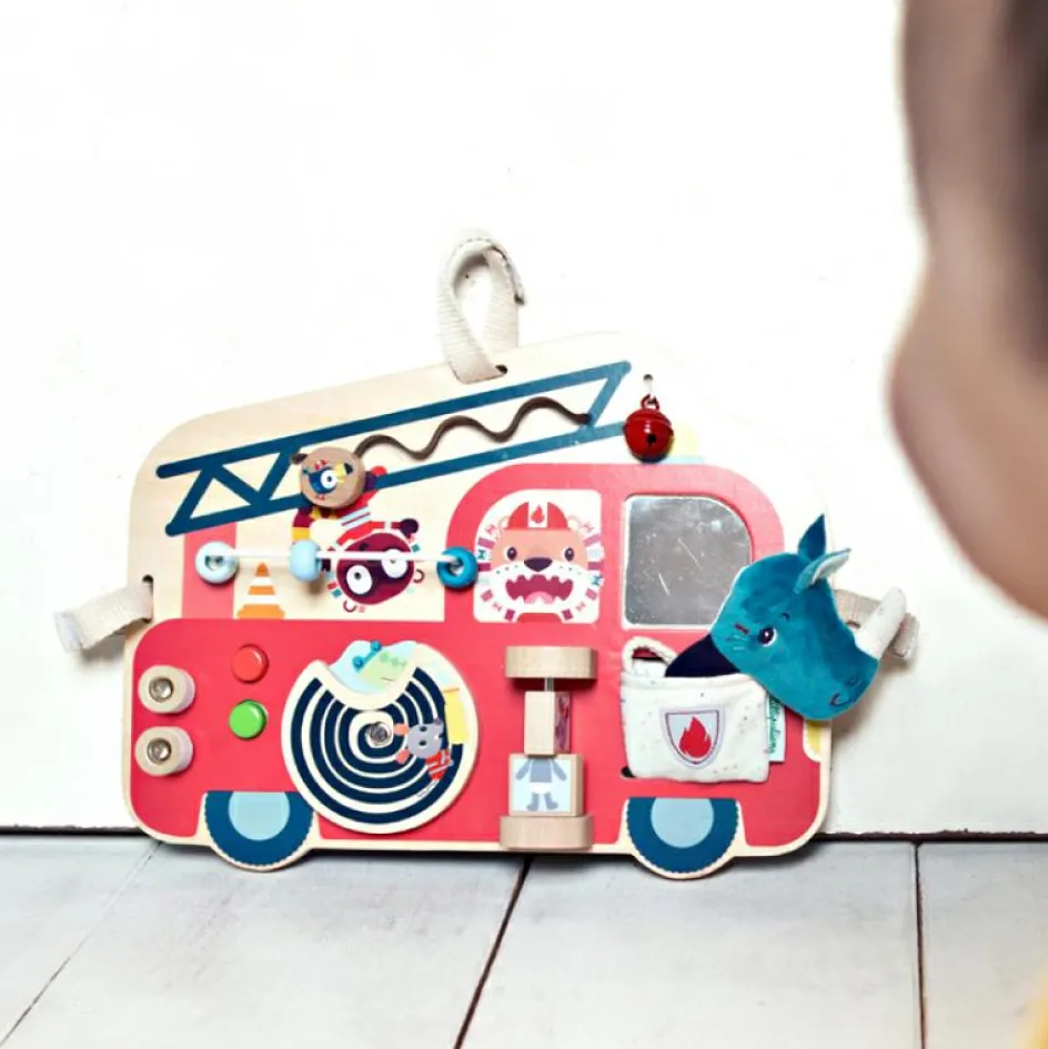 Sale Lilliputiens Panneau d'activités Camion de pompier