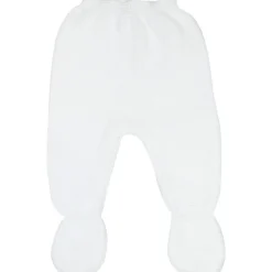 Sale Trois Kilos Sept Pantalon en maille Blanc (0-1 mois)