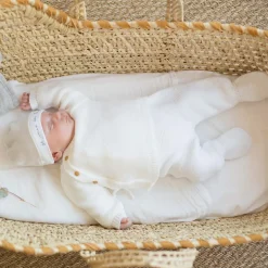 Sale Trois Kilos Sept Pantalon en maille Blanc (0-1 mois)