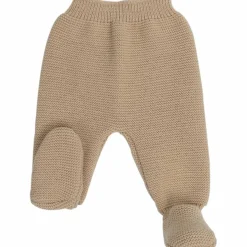 Pantalon en maille Caramel (0-1 mois)|Trois Kilos Sept Sale