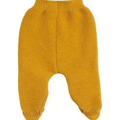 Pantalon en maille Moutarde (0-1 mois)|Trois Kilos Sept
