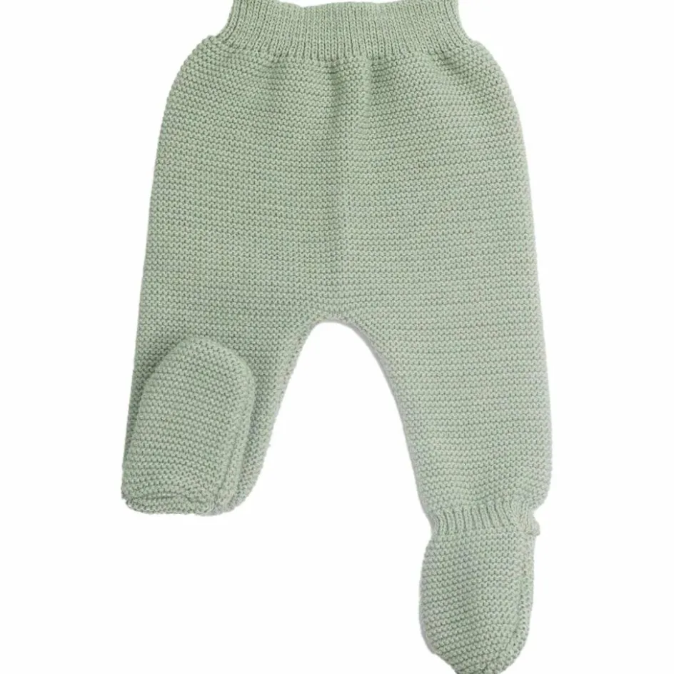 Pantalon en maille Vert Olive (0-1 mois)|Trois Kilos Sept New