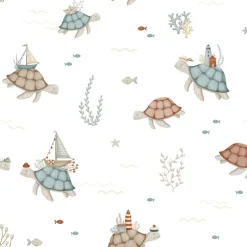 Discount Lilipinso Papier peint Balade en mer Les tortues (50 cm x 10 m)