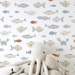 Hot Lilipinso Papier peint Balade sous-marine Les poissons (50 cm x 10 m)