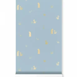 Hot Nobodinoz Papier peint bleu Jon et June