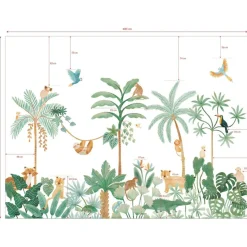 Online Lilipinso Papier peint décor XL Aventure dans la jungle