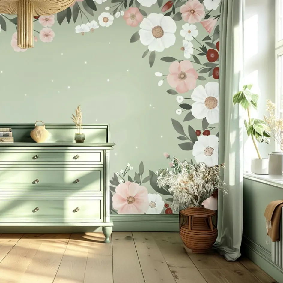 Papier peint décor XL Grandes fleurs|Lilipinso Best