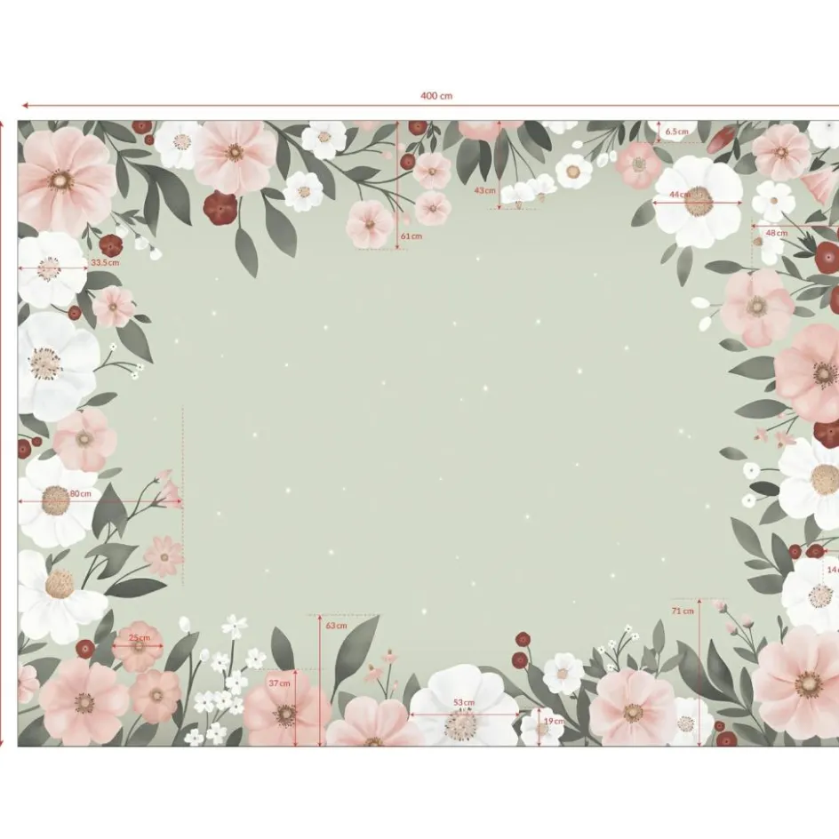 Papier peint décor XL Grandes fleurs|Lilipinso Best
